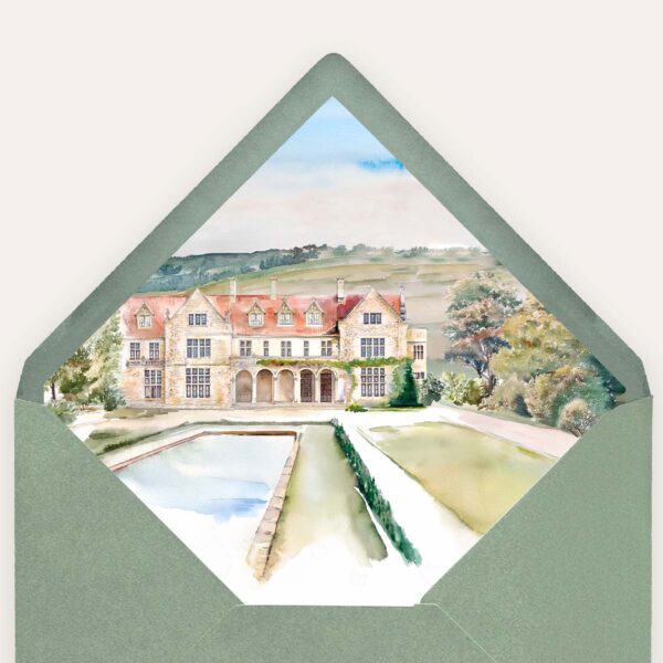 Sobre + forro acuarela