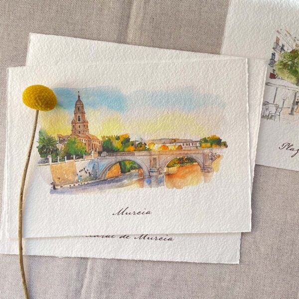 Meseros en papel artesanal